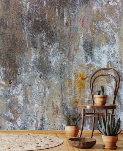 murale di carta da parati grigio effetto cemento chiamato Textures of Colour per camere da letto e cucine a Wallsauce