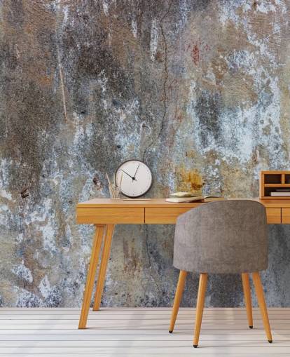 mural de papel pintado gris con efecto hormigón llamado Textures of Colour para dormitorios y cocinas en Wallsauce