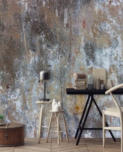 gray concrete effect wallpaper mural called Textures of Color for bedrooms and kitchens at Wallsauce