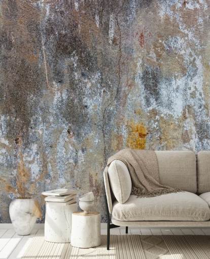 mural de papel pintado gris con efecto hormigón llamado Textures of Colour para dormitorios y cocinas en Wallsauce