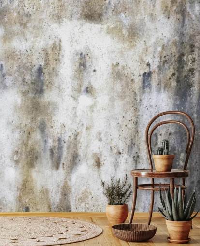 mural de papel pintado gris con efecto hormigón llamado Concrete para dormitorios y cocinas