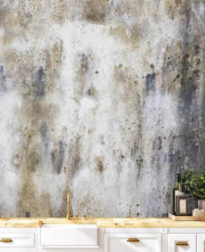mural de papel pintado gris con efecto hormigón llamado Concrete para dormitorios y cocinas
