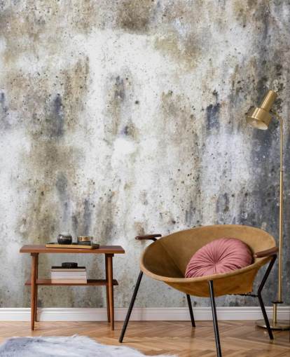 mural de papel pintado gris con efecto hormigón llamado Concrete para dormitorios y cocinas
