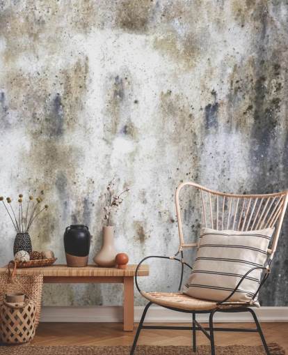 harmaa betonitehosteinen taustakuvamaalaus nimeltä Betoni makuuhuoneisiin ja keittiöihin