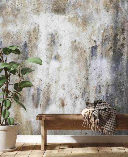 gray concrete effect wallpaper mural called Concrete for bedrooms and kitchens
