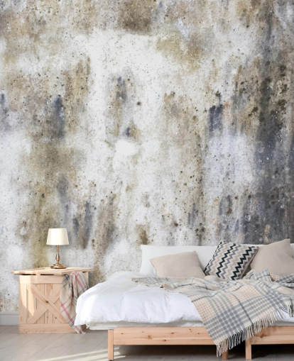 grey concrete effect wallpaper mural called Concrete for bedrooms and kitchens