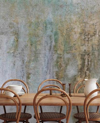 gray and gold concrete wallpaper mural called Concrete Patina at Wallsauce for offices and bedrooms