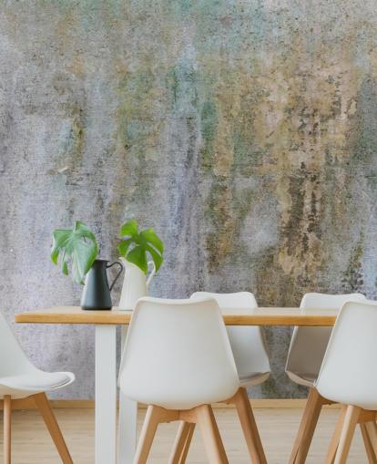 grey and gold concrete wallpaper mural called Concrete Patina at Wallsauce for offices and bedrooms
