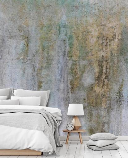 gray and gold concrete wallpaper mural called Concrete Patina at Wallsauce for offices and bedrooms