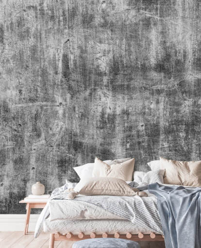 papel pintado con efecto hormigón en blanco y negro llamado Black and White Industry para dormitorios y cocinas papel pintado con efecto hormigón en blanco y negro llamado Black and White Industry para dormitorios y cocinas