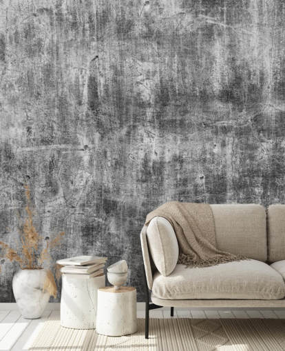 zwart-wit behang met betoneffect genaamd Black and White Industry voor slaapkamers en keukens zwart-wit behang met betoneffect genaamd Black and White Industry voor slaapkamers en keukens