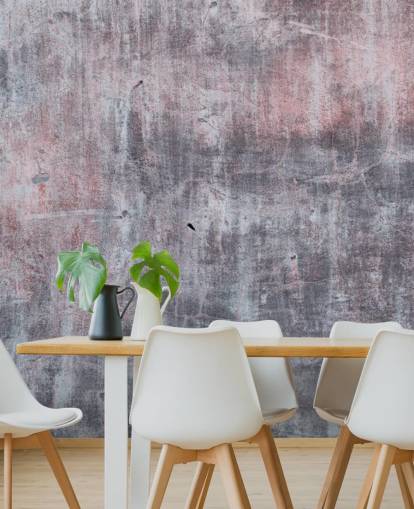 grey and pink industrial wallpaper mural called Grey and Pink Concrete Effect for bedrooms and kitchens