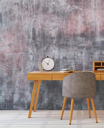 gray and pink industrial wallpaper mural called Gray and Pink Concrete Effect for bedrooms and kitchens