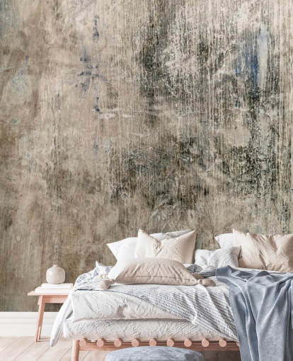 naturlig betoneffekt tapetmaleri kaldet Vintage Look af Wallsauce til soveværelser og køkkener naturlig betoneffekt tapetmaleri kaldet Vintage Look af Wallsauce til soveværelser og køkkener