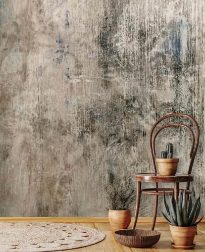 natural concrete effect wallpaper mural called Vintage Look by Wallsauce for bedrooms and kitchens