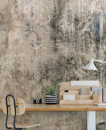 mural de papel pintado con efecto hormigón natural llamado Vintage Look de Wallsauce para dormitorios y cocinas