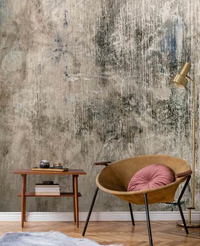 carta da parati murale effetto cemento naturale chiamata Vintage Look di Wallsauce per camere da letto e cucine