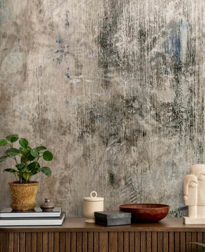 Tapeten-Wandbild mit natürlichem Betoneffekt namens Vintage Look von Wallsauce für Schlafzimmer und Küche Tapeten-Wandbild mit natürlichem Betoneffekt namens Vintage Look von Wallsauce für Schlafzimmer und Küche