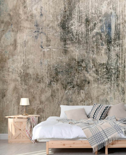 mural de papel pintado con efecto hormigón natural llamado Vintage Look de Wallsauce para dormitorios y cocinas