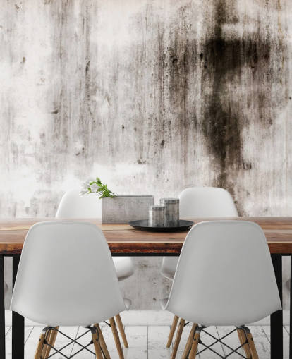 gray and black industrial wallpaper mural called One Place Black for modern kitchens and bedrooms by Wallsauce gray and black industrial wallpaper mural called One Place Black for modern kitchens and bedrooms by Wallsauce