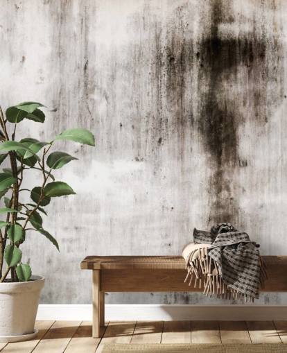 gray and black industrial wallpaper mural called One Place Black for modern kitchens and bedrooms by Wallsauce gray and black industrial wallpaper mural called One Place Black for modern kitchens and bedrooms by Wallsauce