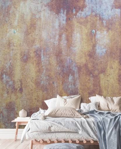 multicolored industrial wallpaper mural called All Colored Concrete for kitchens and bedrooms