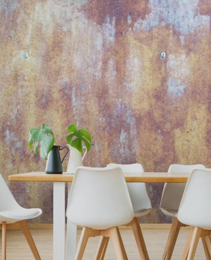 mural de papel pintado industrial multicolor llamado All Colored Concrete para cocinas y dormitorios