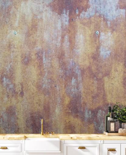 multicolored industrial wallpaper mural called All Colored Concrete for kitchens and bedrooms