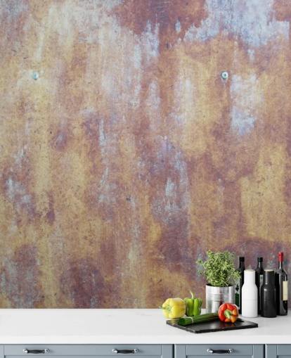 multicoloured industrial wallpaper mural called All Coloured Concrete for kitchens and bedrooms