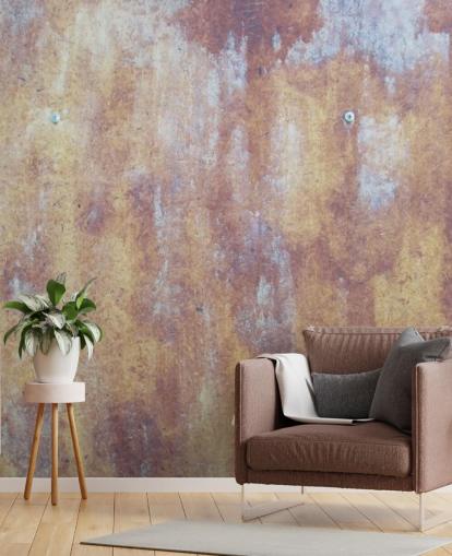 papier peint mural industriel multicolore appelé All Coloured Concrete pour les cuisines et les chambres