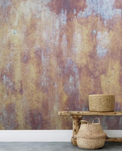multicolored industrial wallpaper mural called All Colored Concrete for kitchens and bedrooms