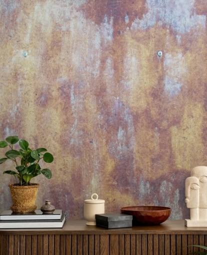 multicolored industrial wallpaper mural called All Colored Concrete for kitchens and bedrooms