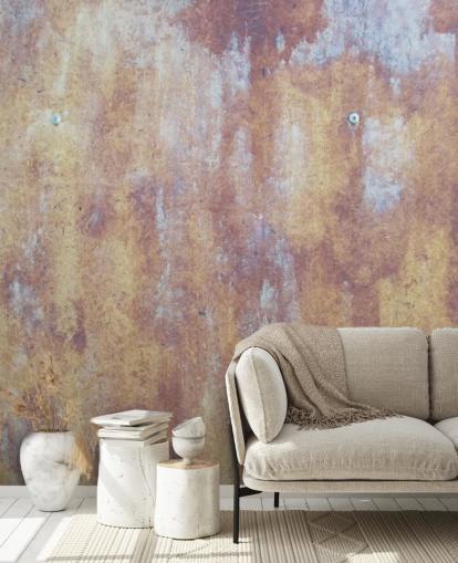 multicolored industrial wallpaper mural called All Colored Concrete for kitchens and bedrooms