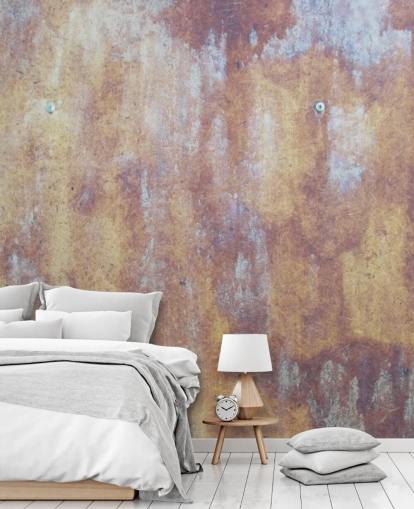multicolored industrial wallpaper mural called All Colored Concrete for kitchens and bedrooms