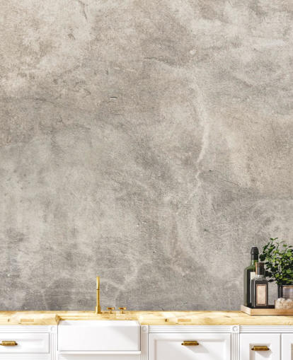 mural de papel de parede de gesso natural chamado Vintage Plaster Effect para quartos e cozinhas