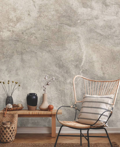 naturligt gips tapet vægmaleri kaldet Vintage Plaster Effect til soveværelser og køkkener