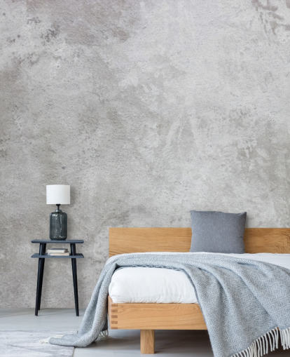 carta da parati murale in cemento grigio chiamato Texture of Plaster per case e aziende