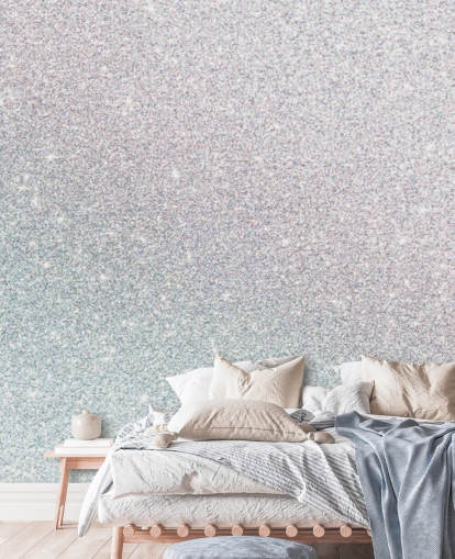 Mural de pared Brillo plateado