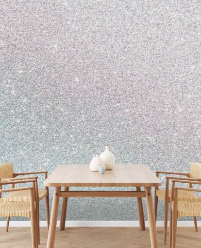 Silver Sparkle Wall Mural