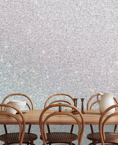 Silver Sparkle Wall Mural