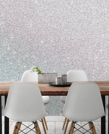 Mural de pared Brillo plateado