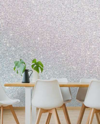 Mural de pared Brillo plateado