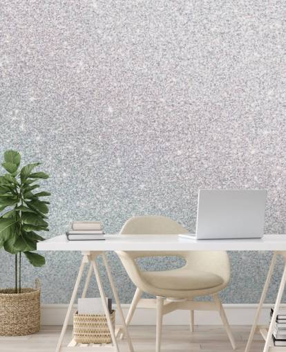 Mural de pared Brillo plateado