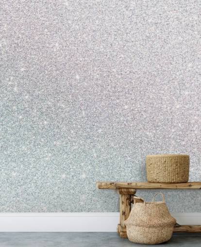 Mural de pared Brillo plateado