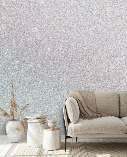 Mural de parede Silver Sparkle