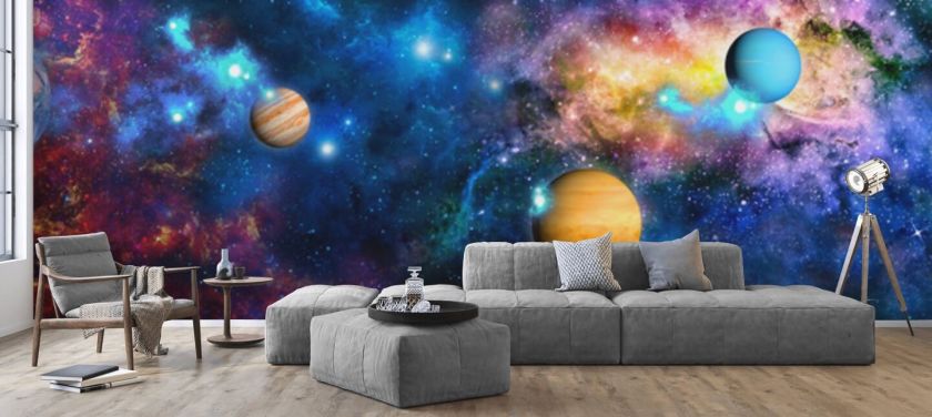 Solar System Wallpaper & Planet Wall Murals | Wallsauce AU