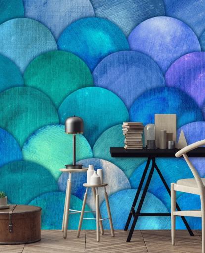 fond d'écran bleu sirène