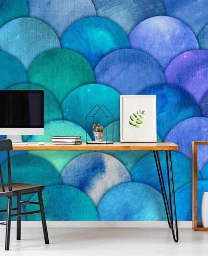 blue mermaid scales wallpaper blue mermaid scales wallpaper