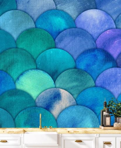 papel tapiz de escamas de sirena azul papel tapiz de escamas de sirena azul