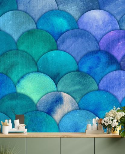 blue mermaid scales wallpaper blue mermaid scales wallpaper